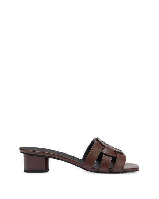 Furla Brown Summer Leather Sandals