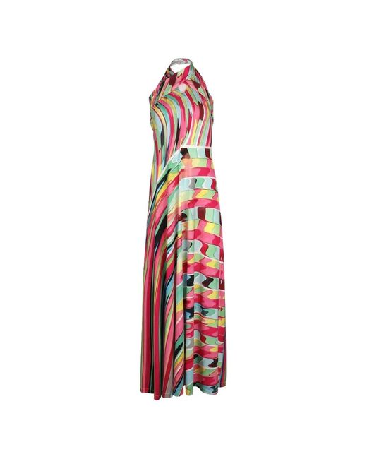 Mary Katrantzou White Dionne Geometric-Print Maxi Dress