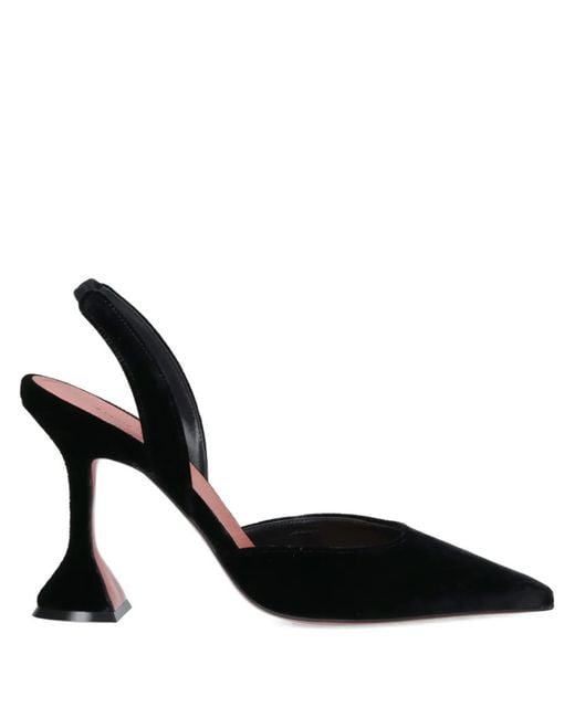 AMINA MUADDI Black 90Mm Holli Slingback Pumps