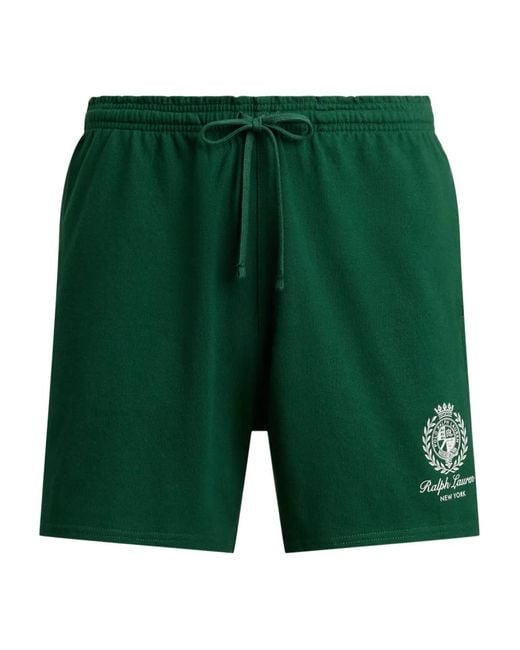 Polo Ralph Lauren Green Logo-Detailing Shorts for men