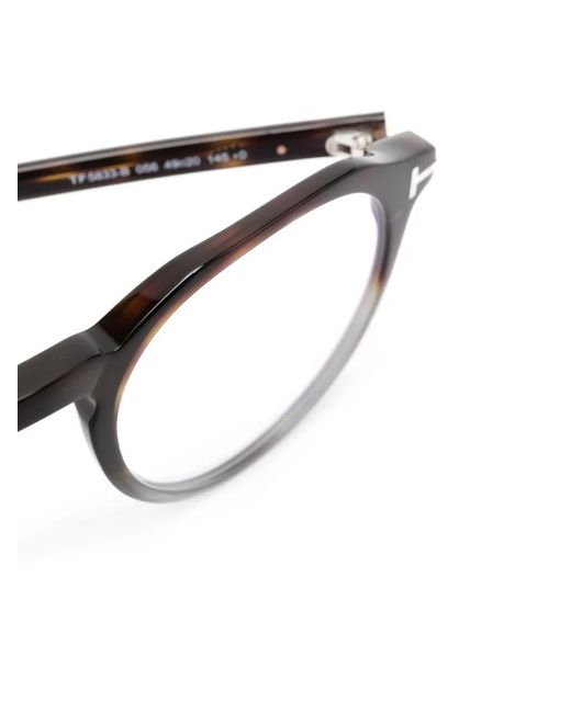 Tom Ford Blue Ft5833B Round-Frame Glasses