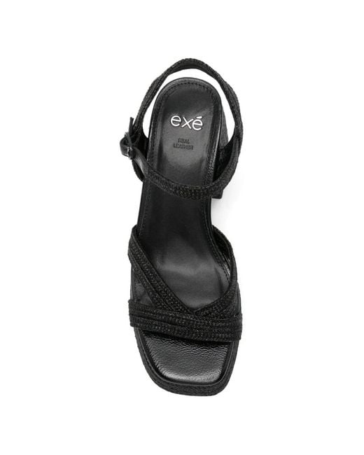 Exe' Black Havana Platform Sandals