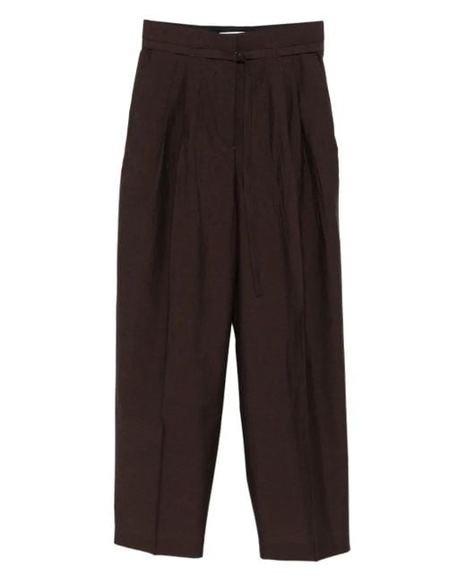 Christian Wijnants プリーツパネル パンツ Brown