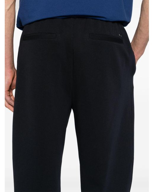 Pantalones de chándal con placa y logo Emporio Armani de hombre de color Black
