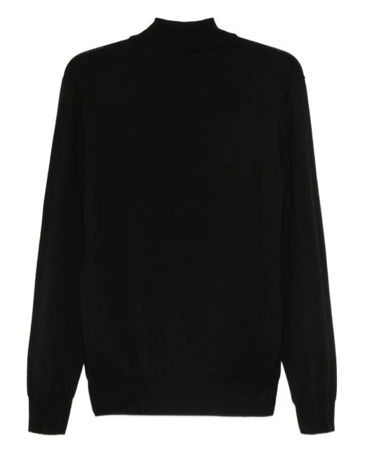 Altea Black Wool Sweater for men
