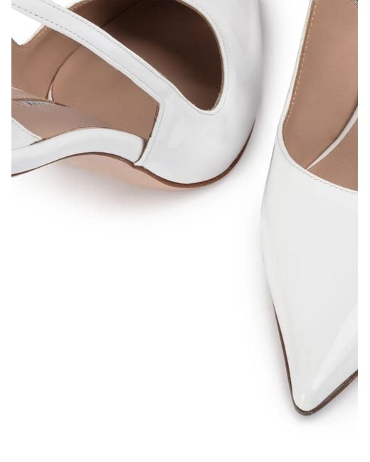 Le Silla White Bella Slingback Pumps