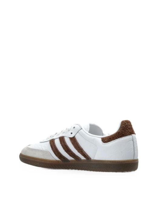 Adidas White Samba Og Low-Top Sneakers