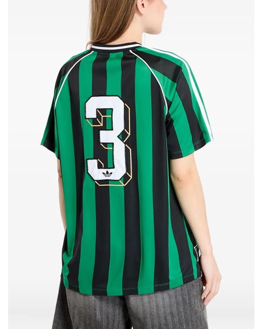 Adidas Green Striped Beads-Embellishment Jersey