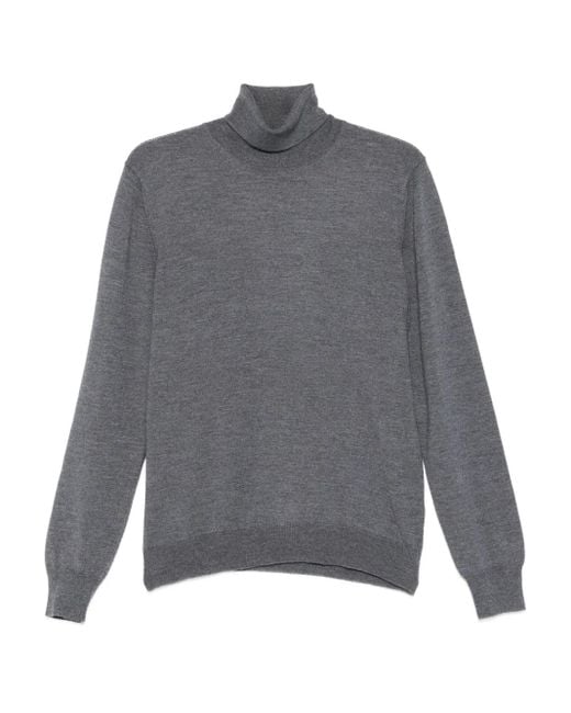 Tagliatore Pullover Mit Rollkragen in Gray für Herren
