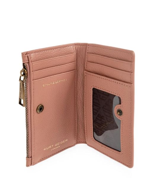 Kurt Geiger Pink Quilted Pimlico Bifold Wallet