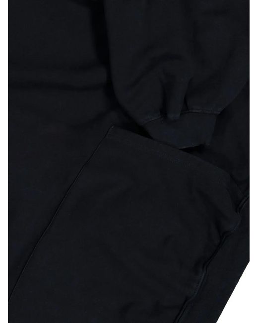 032c Black Long-Sleeve Hoodie for men