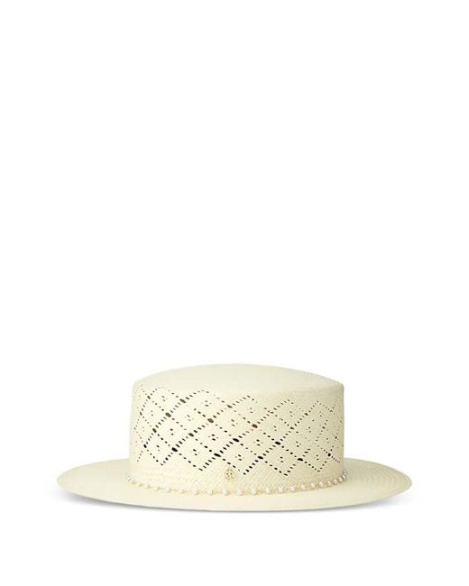 Maison Michel Natural Kiki Beaded Hat