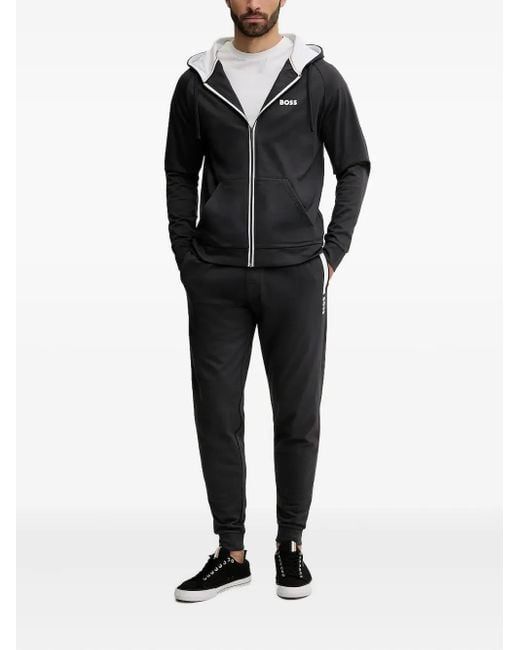 Boss Black Zip-up Hoodie for men