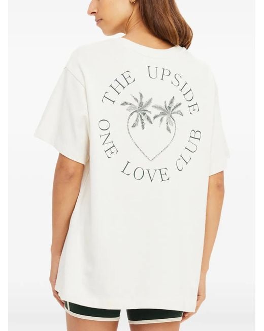 The Upside White Molokai Sammi Graphic-Print T-Shirt