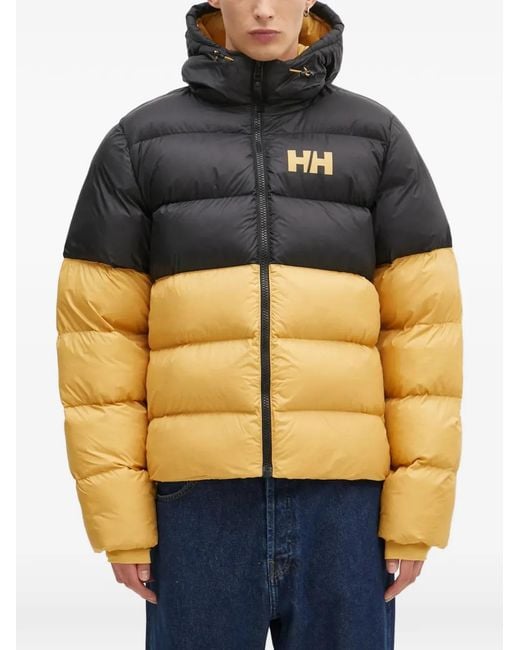 Helly Hansen Blue Hooded Logo Padded Jacket for men