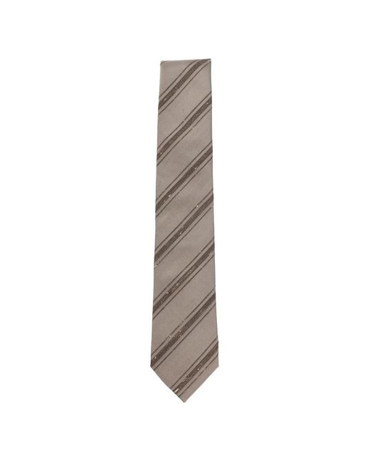 Brunello Cucinelli White Classic Tie for men