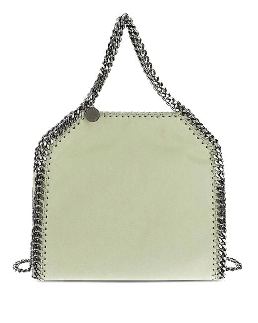 Bolso shopper con cadena Stella McCartney de color Green