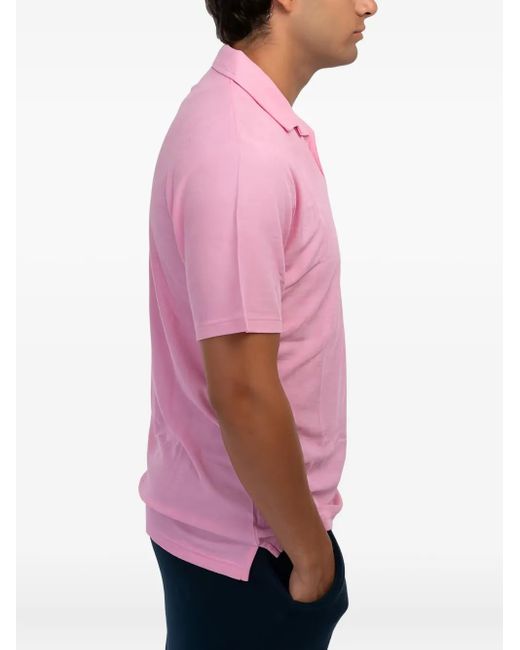 Mc2 Saint Barth Pink Short-Sleeved Polo Shirt for men
