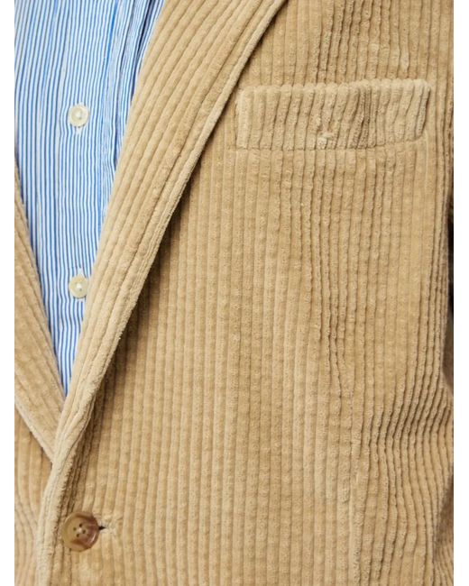 R13 Natural Long-Sleeve Buttoned Blazer