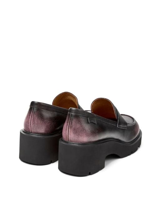 Camper Women's Black Milah Penny Leather Loafers