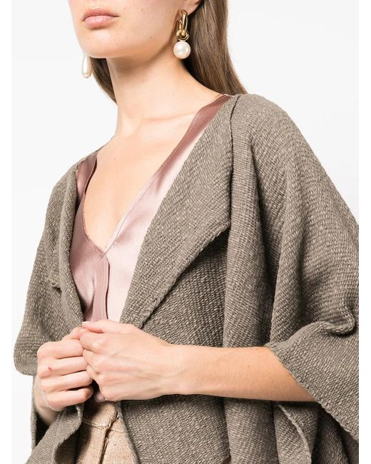 Voz Green Cropped Knitted Bolero