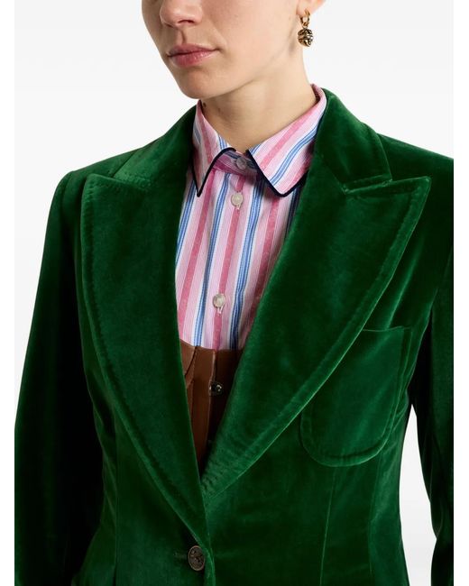 Etro Green Velvet Jacket