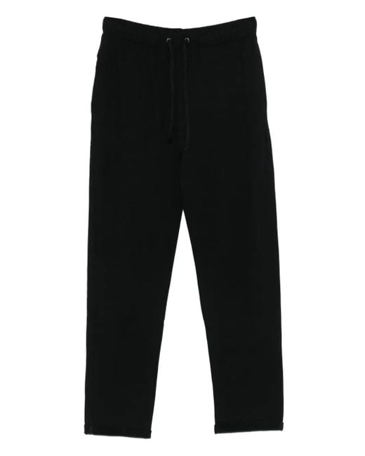 Majestic Filatures Black Drawstring Cropped Trousers