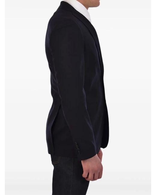 Tonello Blue Virgin Wool Jacket for men