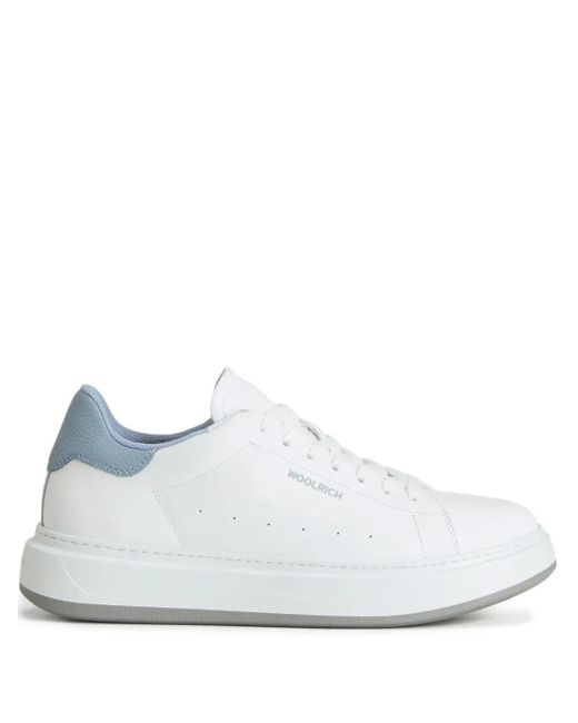Woolrich White Sneakers Aus Leder