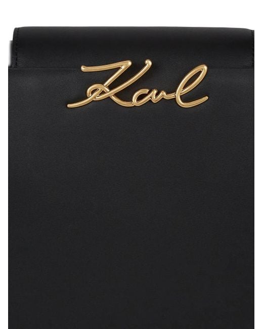 Karl Lagerfeld Black Mittelgroße K/Signatur Tasche