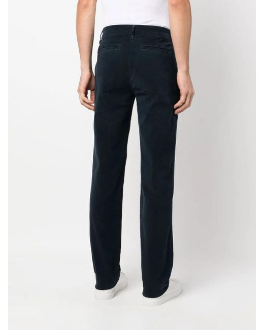 FRAME Blue Slim-Cut Leg Trousers for men