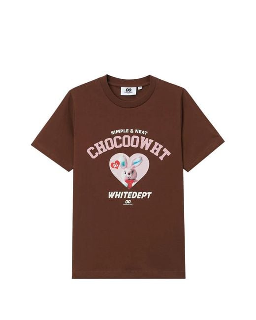 Chocoolate Brown Printed T-Shirt