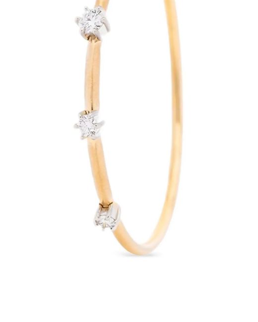 Jade Trau Metallic 18K Plié Two-Tone Penelope Diamond Earrings