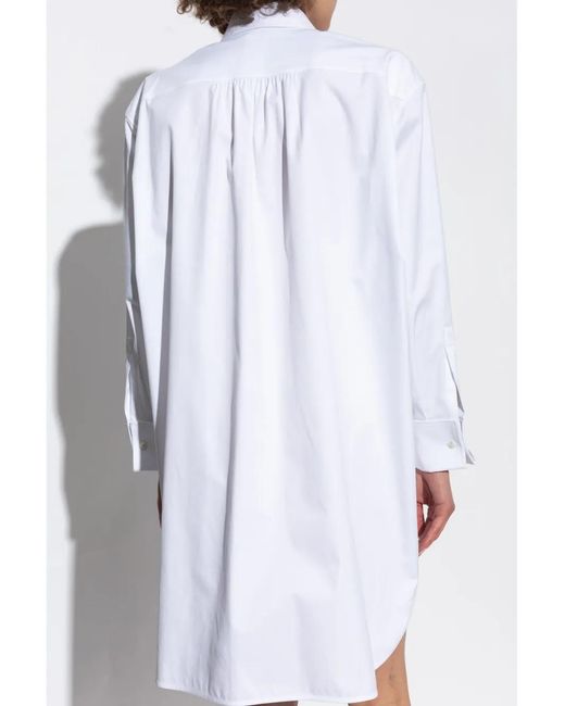Max Mara White Folgore Shirt Dress