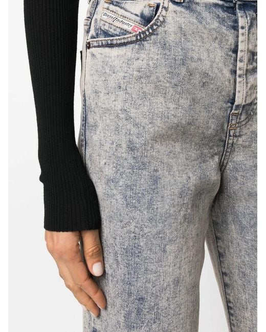 DIESEL Gray 1956 D-Tulip 068Eu Straight-Leg Jeans