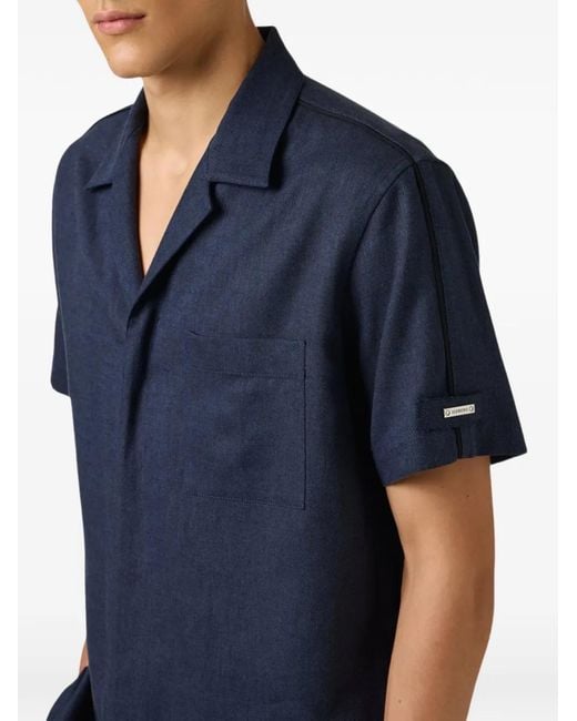Iceberg Blue V-Neck Shirt for men