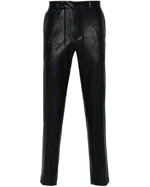 Karl Lagerfeld Black Pace Slim-fit Trousers for men