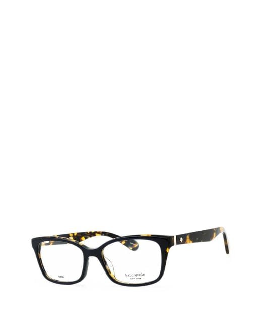 Kate Spade Black Jeri Rectangle-Frame Glasses