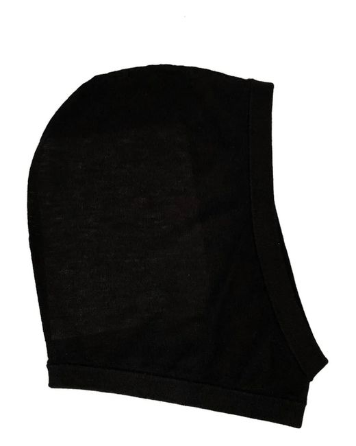 Rick Owens Black Knit Balaclava