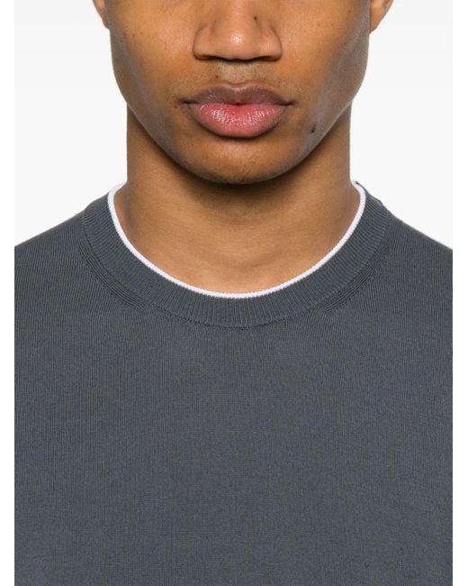 Peserico Klassisches T-Shirt in Gray für Herren