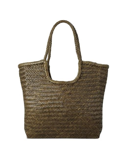 Borsa Tote di Dragon Diffusion in Brown