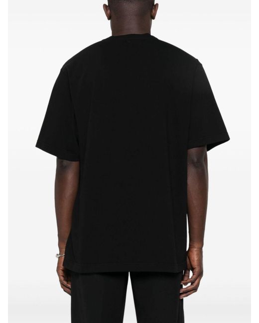 Dolce & Gabbana Katoenen T-shirt Met Logoprint in het Black voor heren