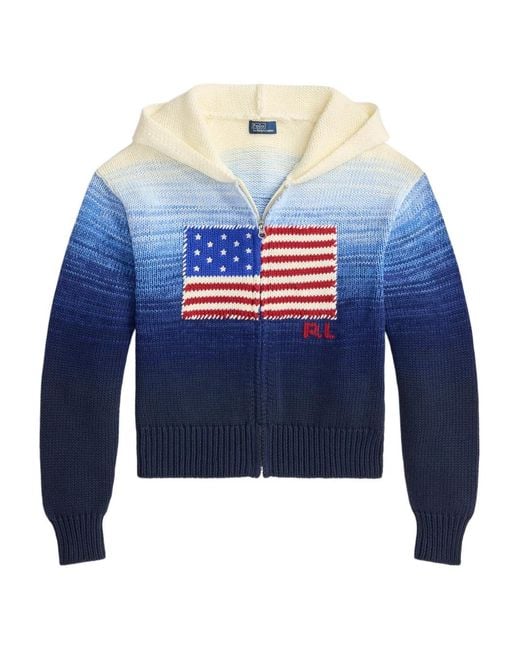 Polo Ralph Lauren Blue Zip-Up Hoodie