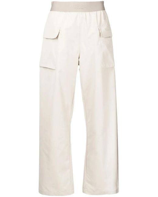 Fear Of God White Logo-Waist Cargo Trousers