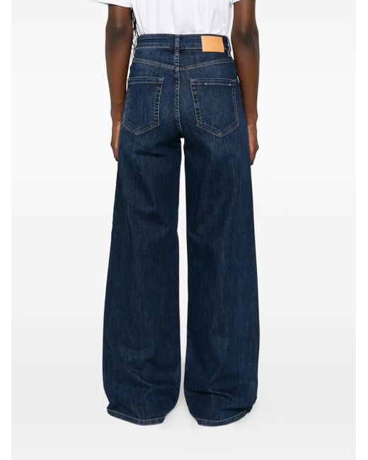 iBlues Blue Lnina Wide-Leg Jeans