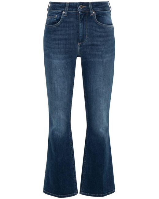 Liu Jo Blue Mid-rise Bootcut Jeans