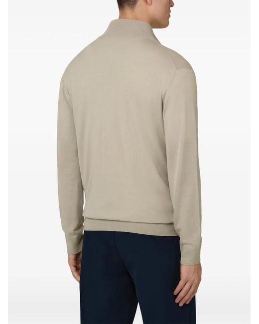 Boggi Natural Full-Zip Jumper for men