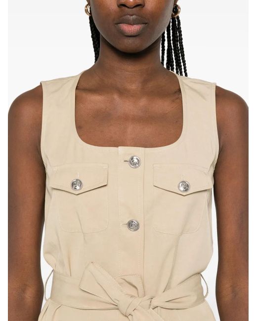 Liu Jo Natural Cotton Mini Dress