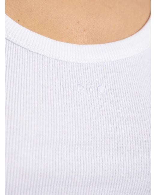 IRO White Palissa Ribbed Tank Top