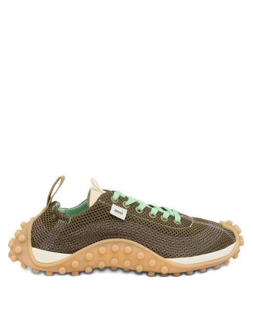 AMI Mirage Mesh Sneakers in het Green